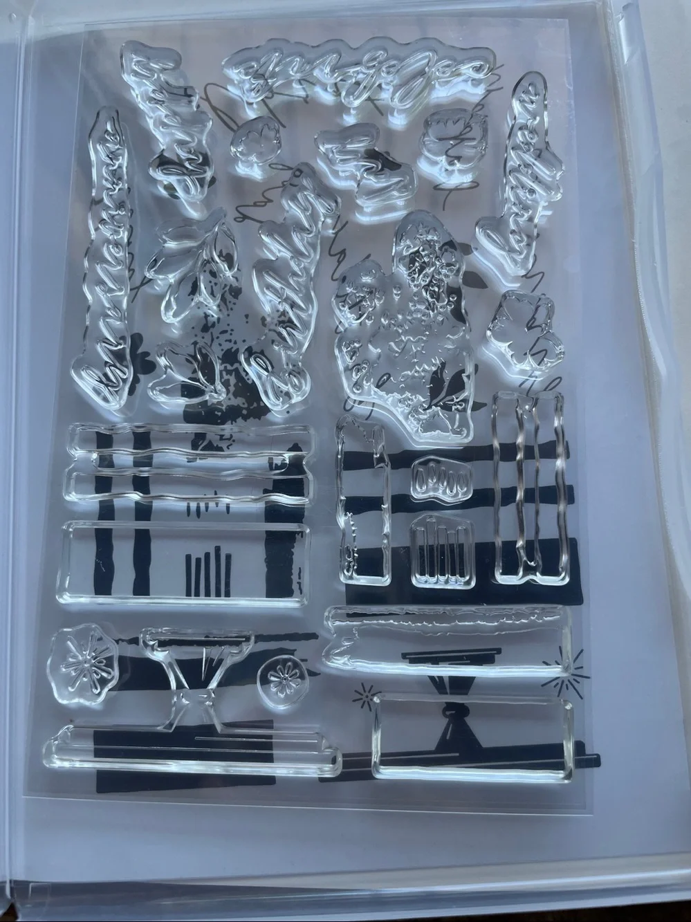 Stampin' Up! Cake Celebrations Photopolymer Stamp Set - Black & White